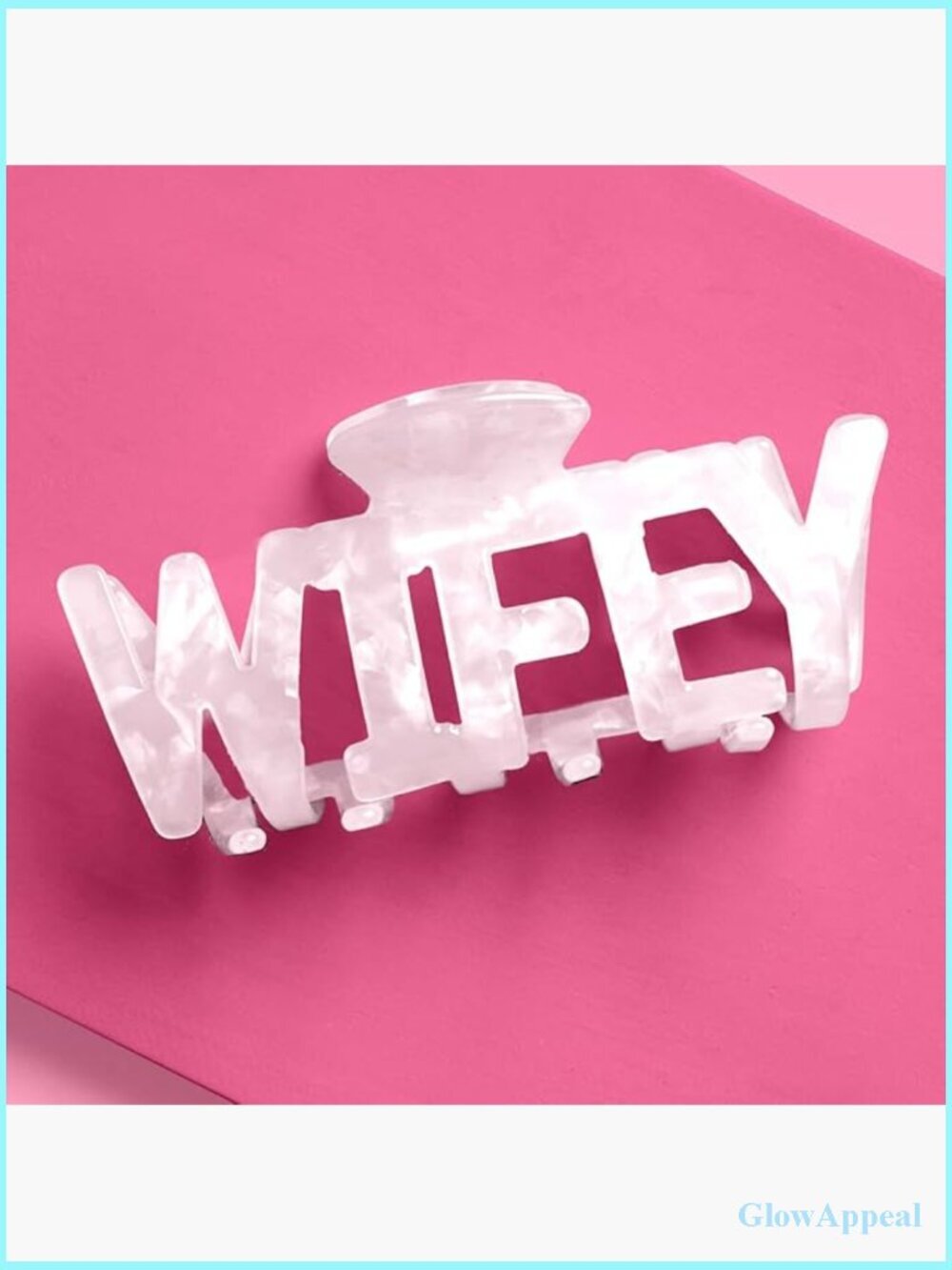 Wifey Claw Hair Clip with Sturdy Teeth - Bride to Be